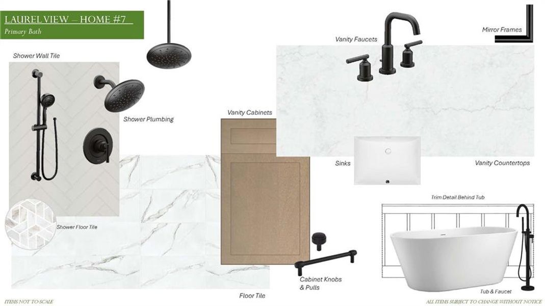 Sample of building materials used in homes in Laurel View, Suwanee (Image 51).