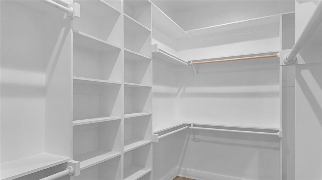 View of spacious closet