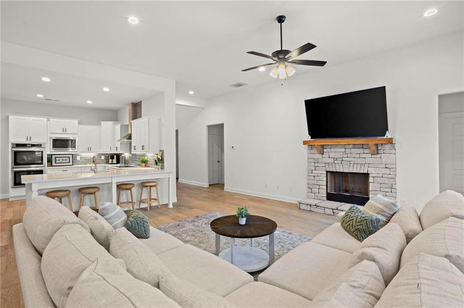 Furnished interior view inside a new home in Dorsett Bridge, Douglasville (Image 3).