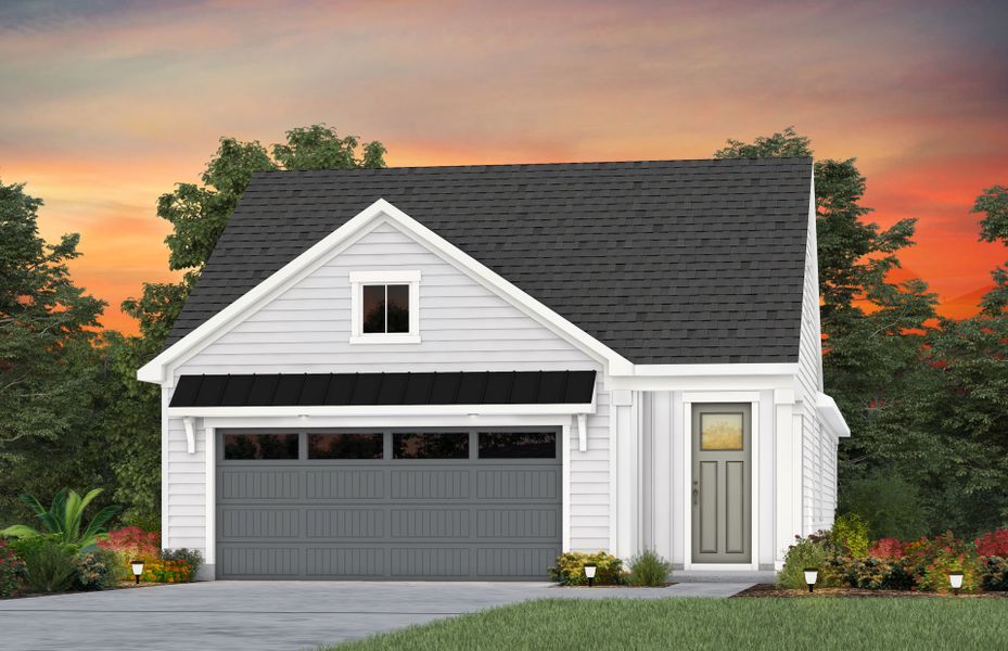 Front exterior of a new home in Carolina Riverside, Belmont, NC, highlighting curb appeal (Image 13). Front exterior of a new home in Carolina Riverside, Belmont, NC, highlighting curb appeal (Image 13).