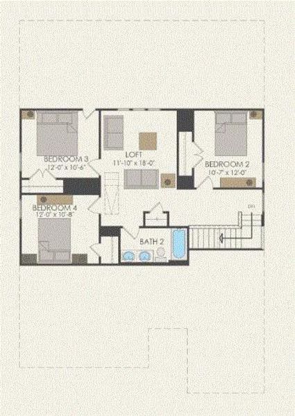 Pulte Homes, Keller floor plan