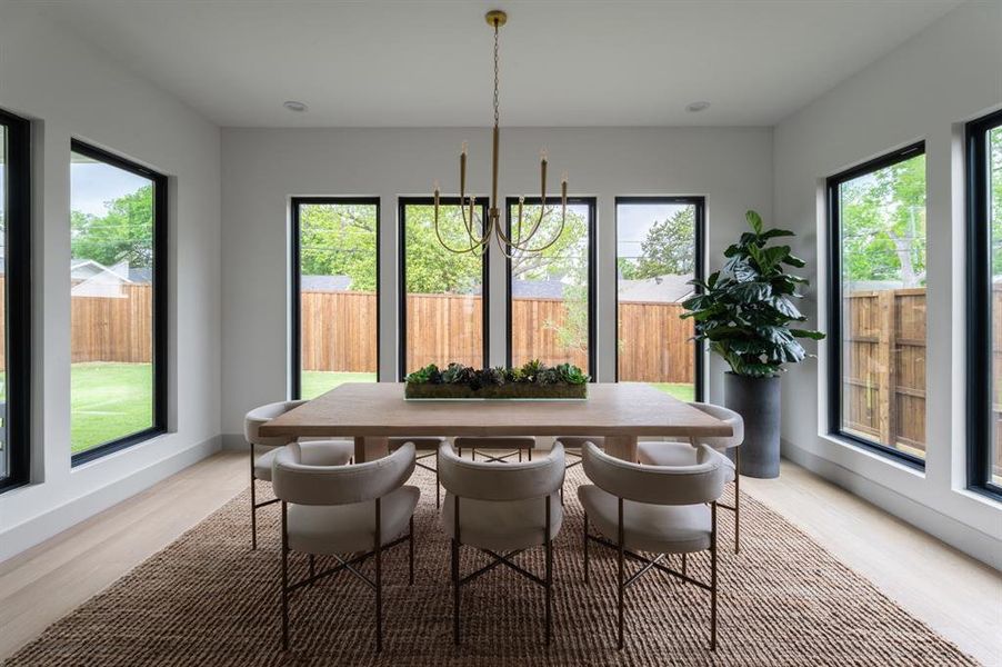 Furnished interior view inside a new home in , Dallas (Image 32).