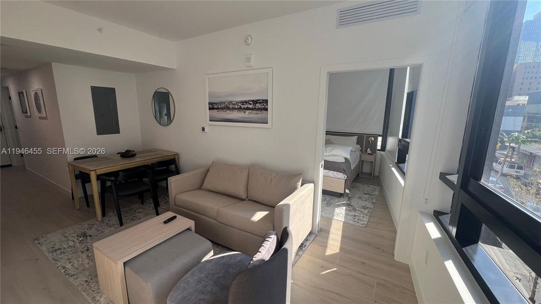 Furnished interior view inside a new home in , Miami (Image 16).