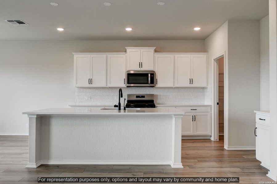 Furnished interior view inside a new home in The Wilder, Adkins (Image 6).