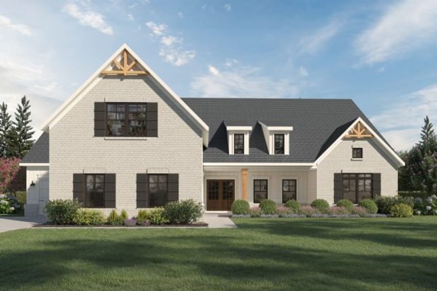 Representative exterior photo of a completed home built from the Carter by Kerley Family Homes in Walters Creek, Douglasville, GA (Image 6). Representative exterior photo of a completed home built from the Carter by Kerley Family Homes in Walters Creek, Douglasville, GA (Image 6).