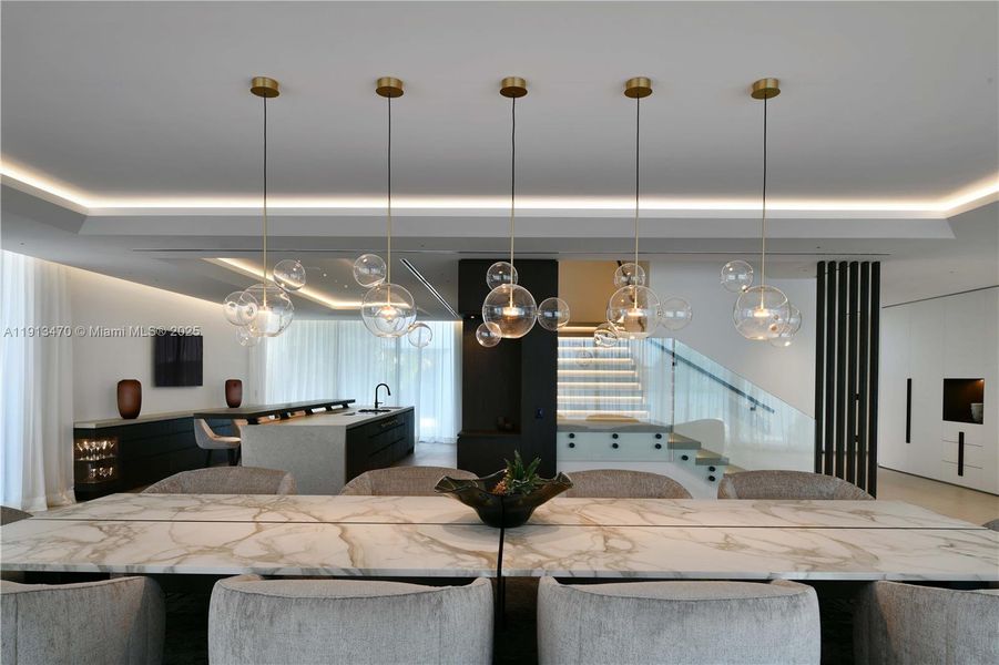 Furnished interior view inside a new home in , Miami Beach (Image 15).