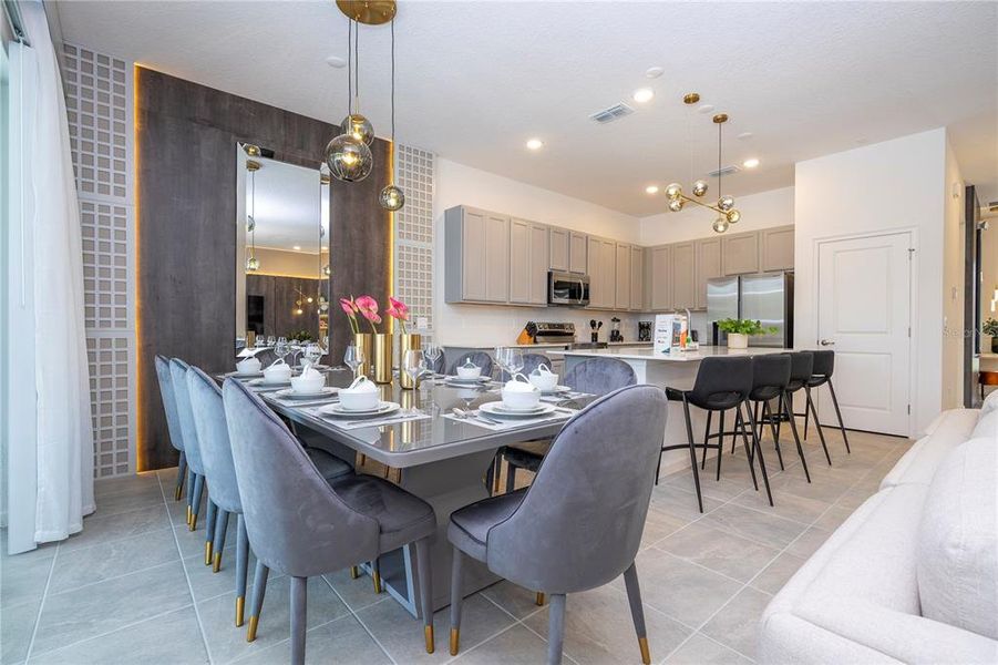 Furnished interior view inside a new home in , Orlando (Image 17).