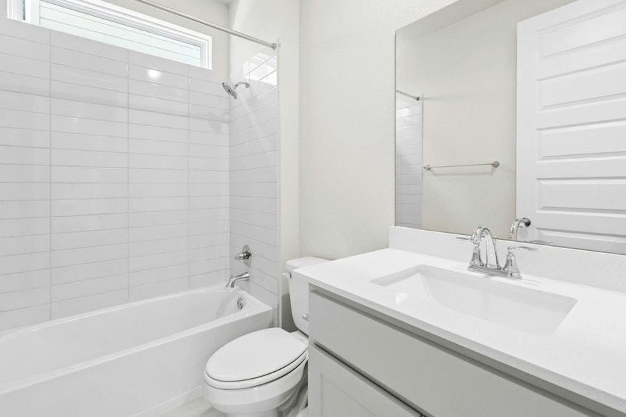 Furnished interior view inside a new home in Santa Rita Ranch, Liberty Hill (Image 11). Furnished interior view inside a new home in Santa Rita Ranch, Liberty Hill (Image 11).