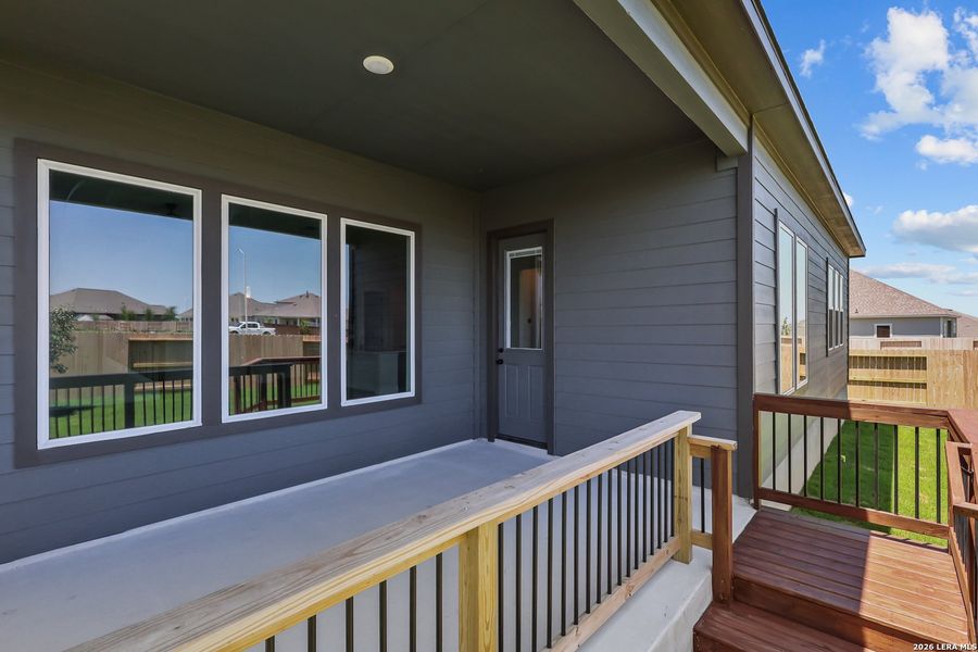 Exterior details and patio area of a home in Homestead, Schertz (Image 28). Exterior details and patio area of a home in Homestead, Schertz (Image 28).
