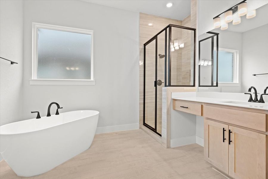 Representative furnished interior of a home built from the Gibson by Chesmar Homes in Highland Village, Georgetown (Image 6).