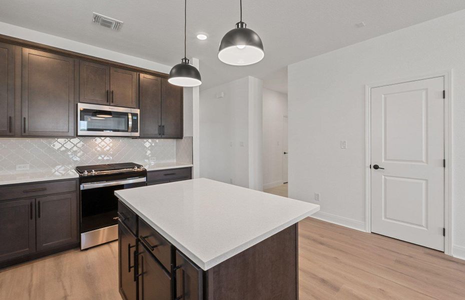 Furnished interior view inside a new home in Patterson Ranch, Georgetown (Image 6).