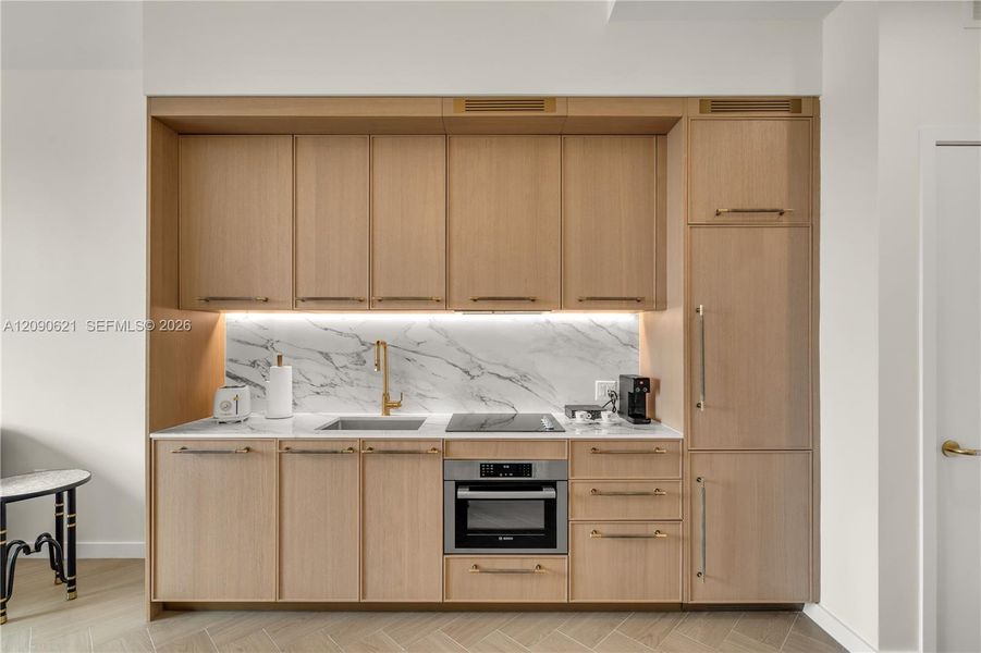 Furnished interior view inside a new home in , Miami (Image 17).