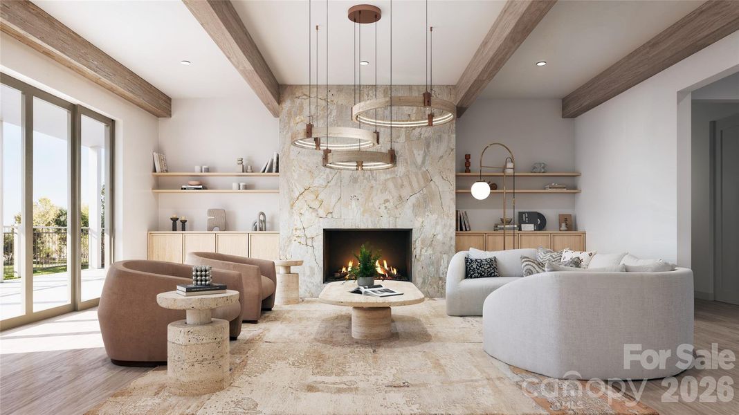 Furnished interior view inside a new home in , Davidson (Image 3).