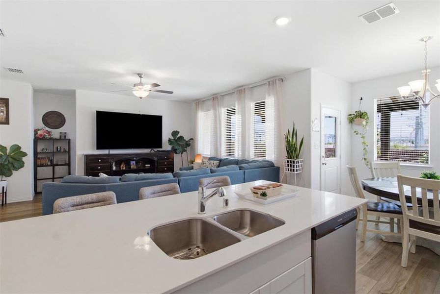 Furnished interior view inside a new home in Kings Ridge, Denton (Image 19). Furnished interior view inside a new home in Kings Ridge, Denton (Image 19).