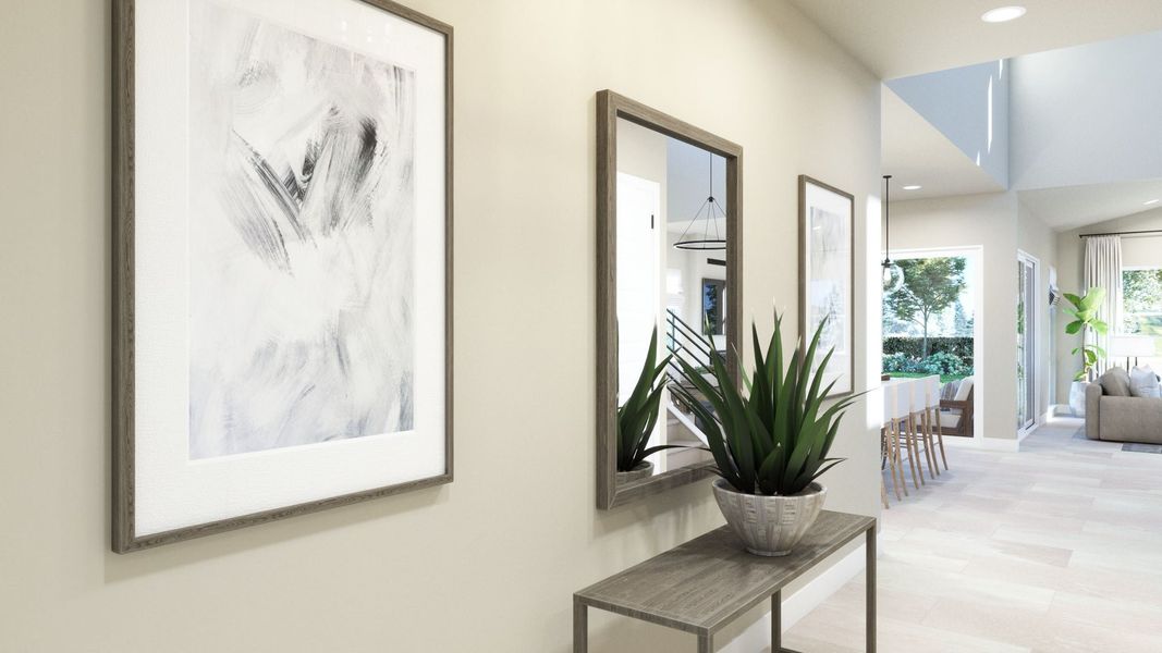 Representative furnished interior of a home built from the 3 by Trumark Homes in Festival at RainDance, Windsor (Image 5).