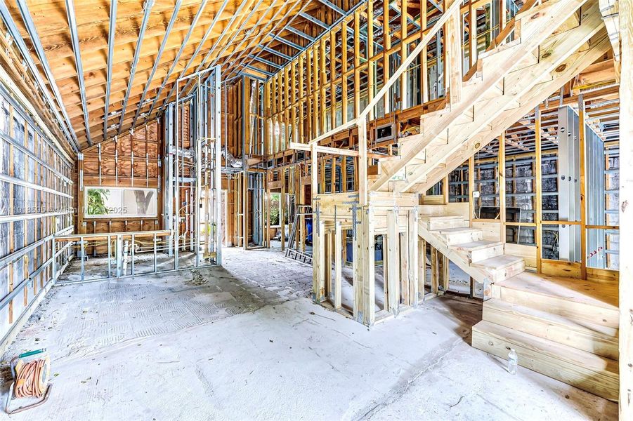 In-progress construction of a new home in , Fort Lauderdale, FL (Image 44).