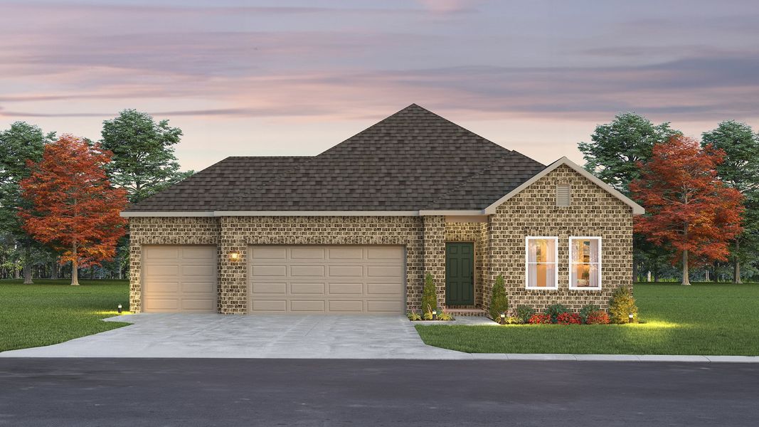 Traditional 1 with 3-Car Garage (R3)