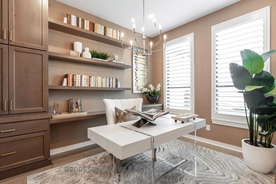 Furnished interior view inside a new home in Sienna, Missouri City (Image 7).