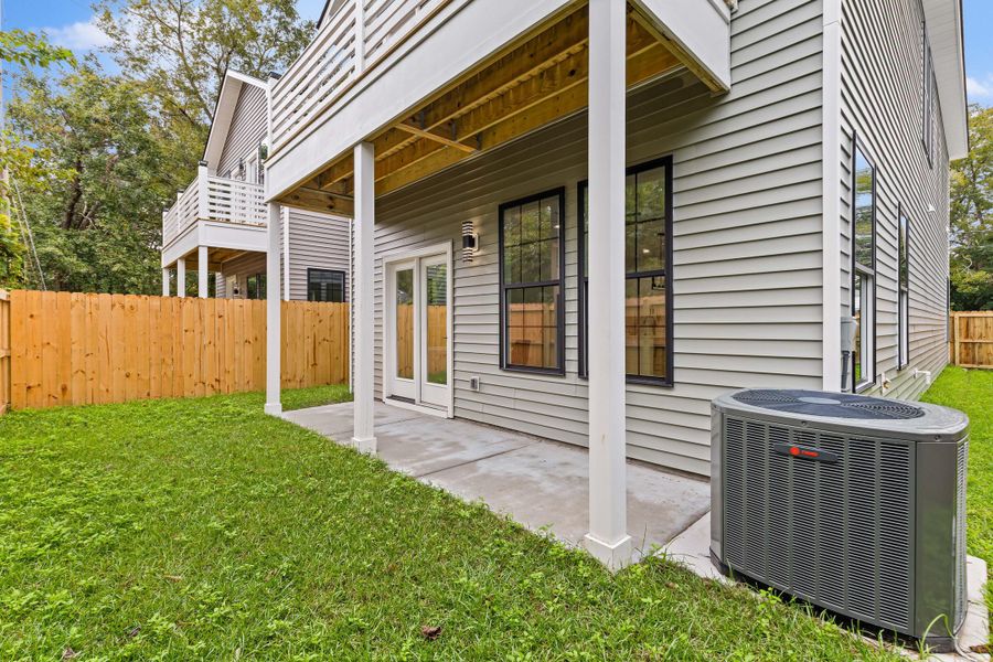 Exterior details and patio area of a home in , North Charleston (Image 25).