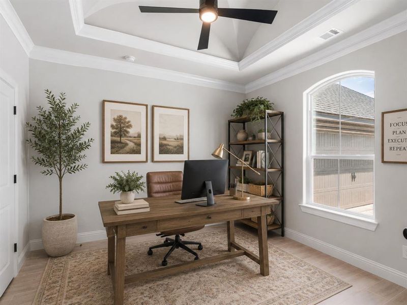 Virtually Staged: Office