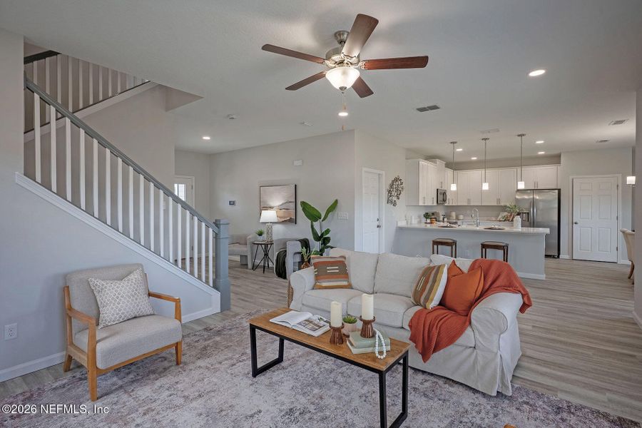 Furnished interior view inside a new home in , Jacksonville (Image 8).
