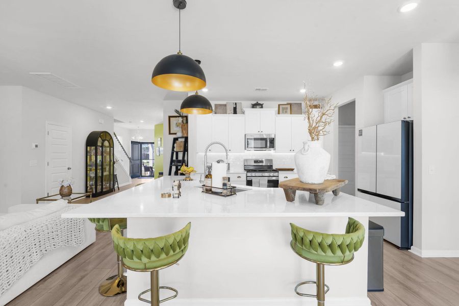 Furnished interior view inside a new home in Sweetgrass at Summers Corner, Summerville (Image 36).