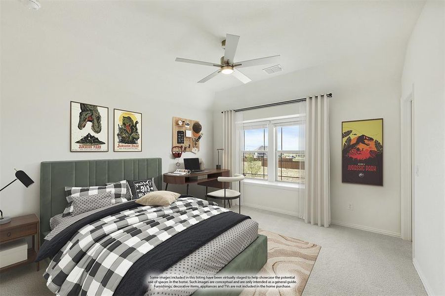 Furnished interior view inside a new home in Wildflower Ranch 60-65, Justin (Image 6). Furnished interior view inside a new home in Wildflower Ranch 60-65, Justin (Image 6).