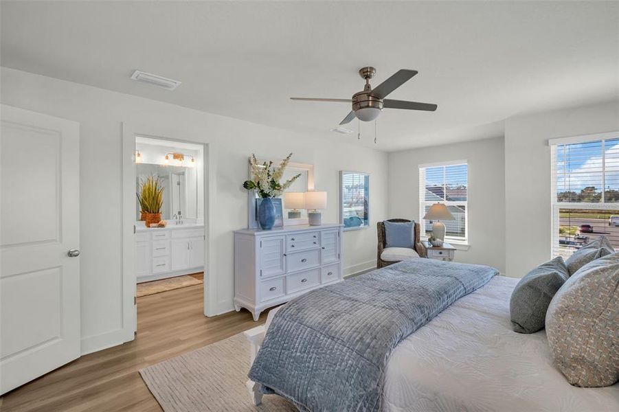 Furnished interior view inside a new home in Emerald Fields, Hudson (Image 38).