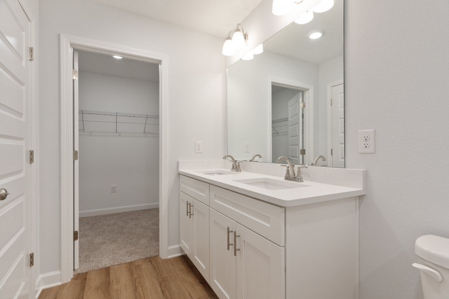 Furnished interior view inside a new home in Southern Charm, Crestview (Image 11). Furnished interior view inside a new home in Southern Charm, Crestview (Image 11).