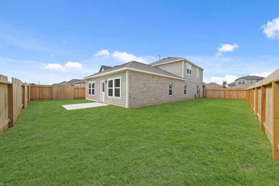 Exterior details and patio area of a home in Riverwood Ranch, Angleton (Image 3). Exterior details and patio area of a home in Riverwood Ranch, Angleton (Image 3).