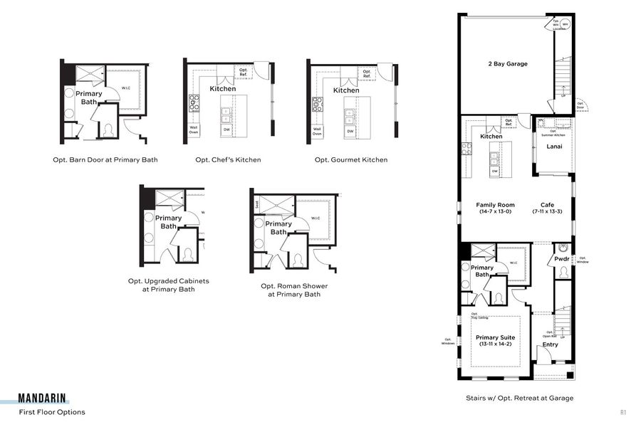 2D floor plan layout for the Mandarin by DRB Homes in Trinity Place, St. Cloud, FL (Image 4). 2D floor plan layout for the Mandarin by DRB Homes in Trinity Place, St. Cloud, FL (Image 4).