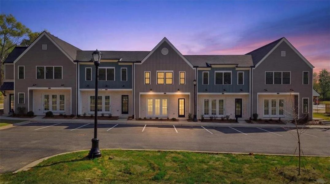 Front exterior of a new home in , Braselton, GA, highlighting curb appeal (Image 30).