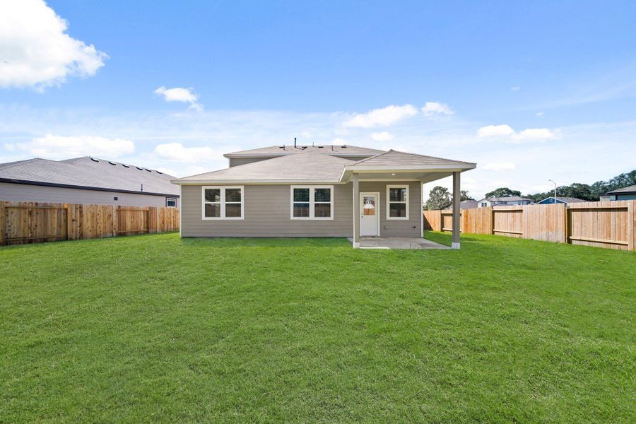 Exterior details and patio area of a home in Russell Ranch, Bay City (Image 3). Exterior details and patio area of a home in Russell Ranch, Bay City (Image 3).