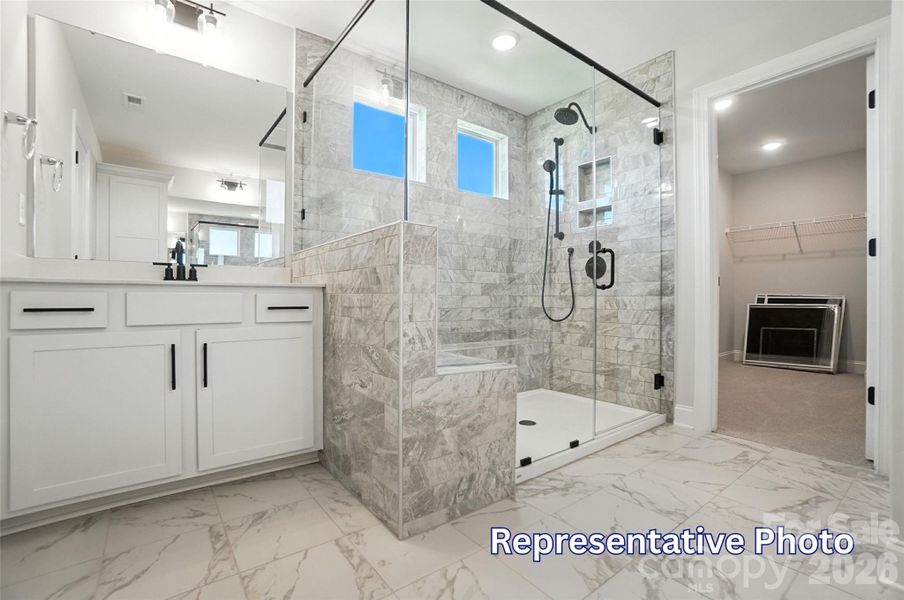 Furnished interior view inside a new home in Enclave at Riverdale, Huntersville (Image 13).