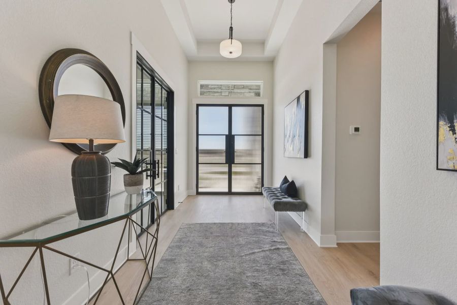 Representative furnished interior of a home built from the Franklin by Chesmar Homes in Feathergrass, Fulshear (Image 5).