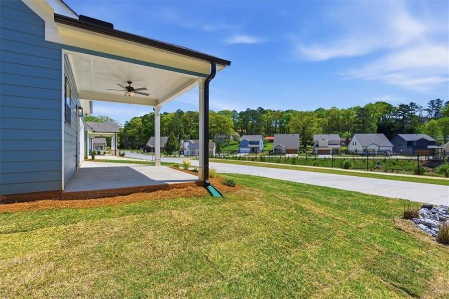 Exterior details and patio area of a home in Ferguson Corners, Emerson (Image 27).
