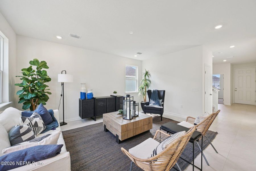 Furnished interior view inside a new home in Panther Creek, Jacksonville (Image 9).
