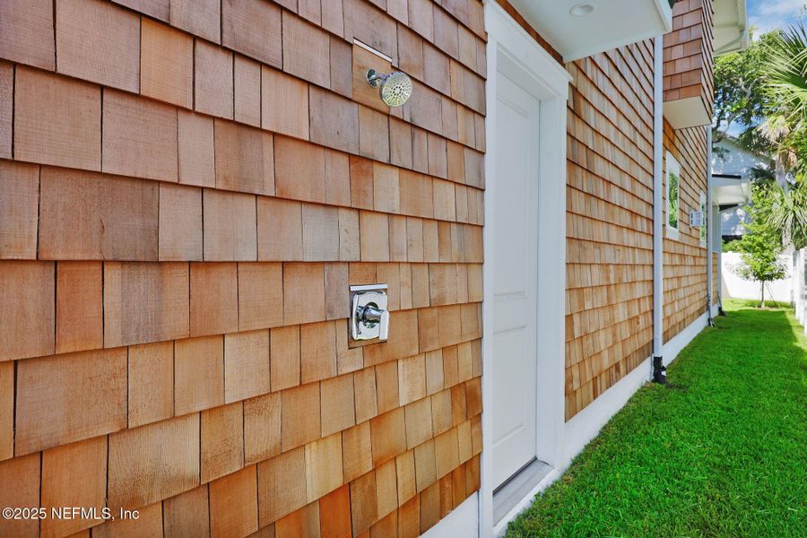 Exterior details and patio area of a home in , Atlantic Beach (Image 28). Exterior details and patio area of a home in , Atlantic Beach (Image 28).