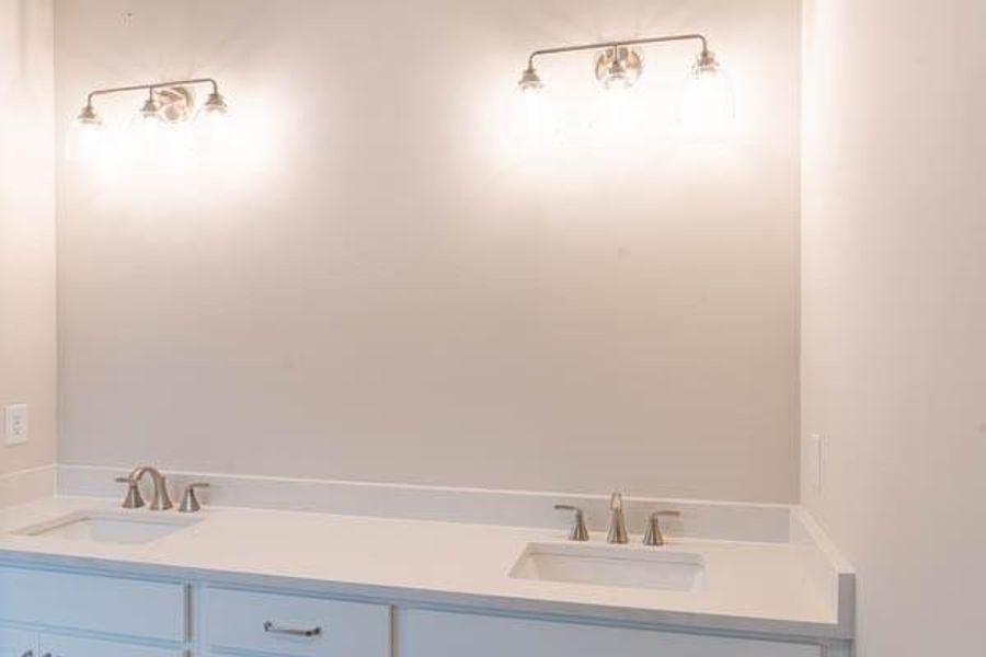 Bathroom with dual bowl vanity Bathroom with dual bowl vanity