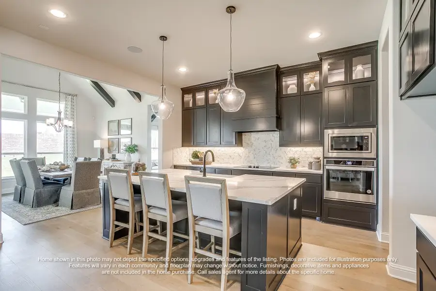 Furnished interior view inside a new home in Byrum Ranch - 1 Acre Lots, Maypearl (Image 6).