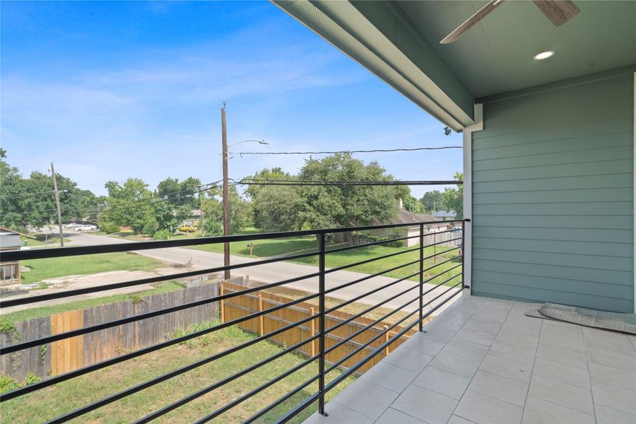 Exterior details and patio area of a home in , Houston (Image 28).