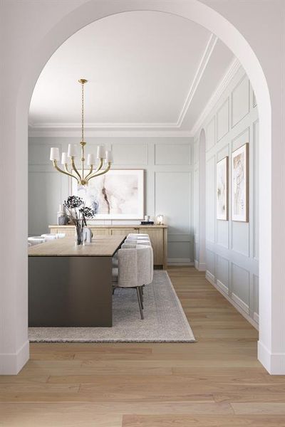 Furnished interior view inside a new home in , Dallas (Image 17).