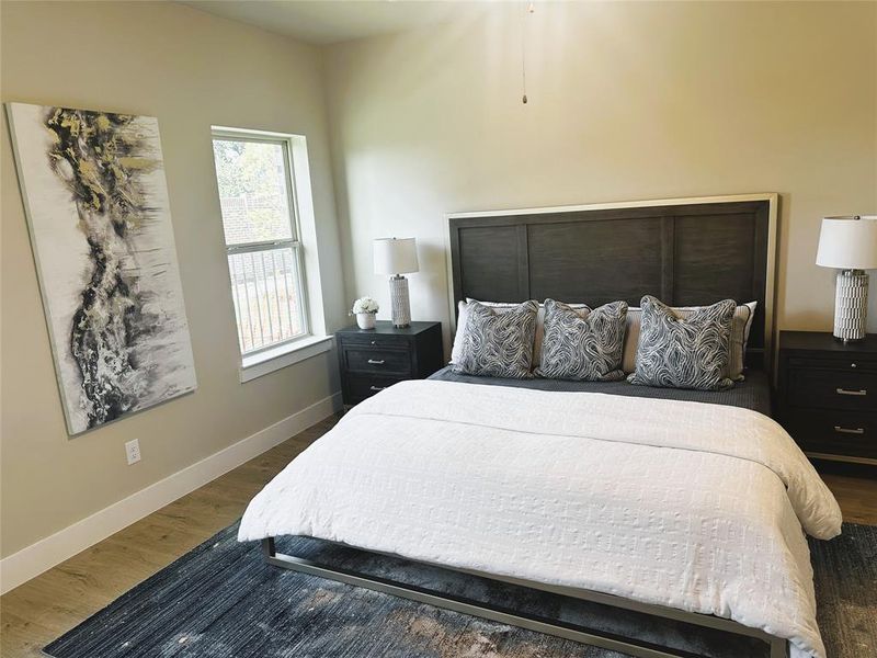 Furnished interior in a model home at Ladera Little Elm in Little Elm (Image 23).