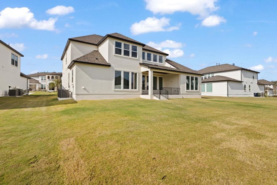 Exterior details and patio area of a home in , Leander (Image 4).