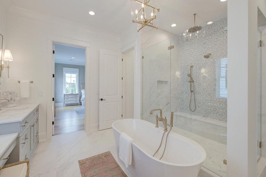Furnished interior view inside a new home in Daniel Island Park, Charleston (Image 17).