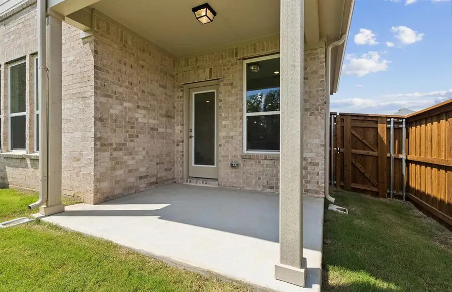 Covered back patio Covered back patio