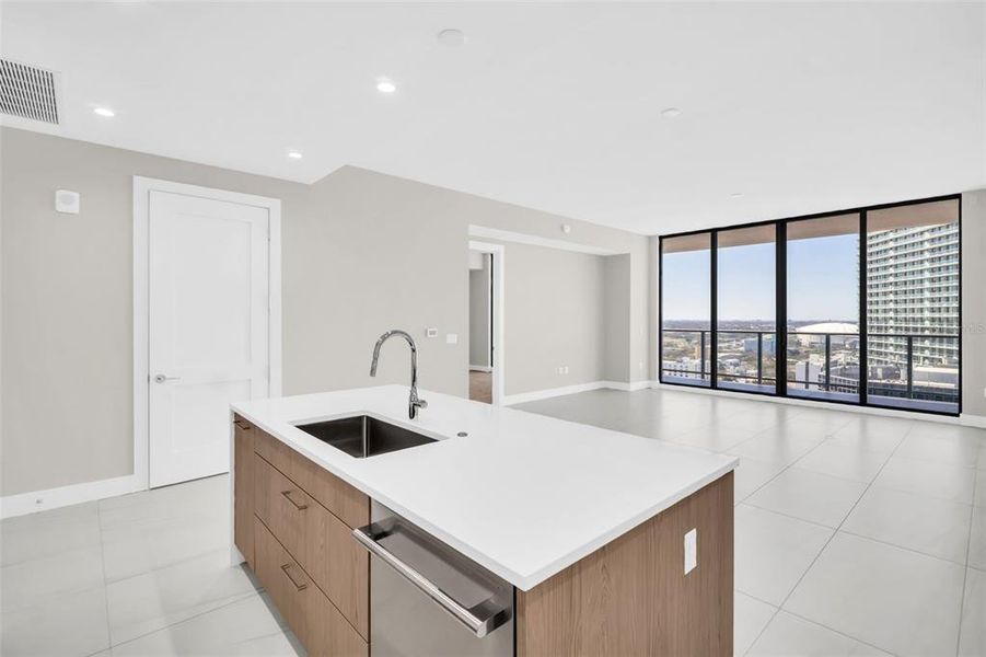 Furnished interior view inside a new home in , St. Petersburg (Image 8).