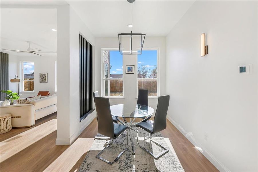 Furnished interior view inside a new home in , The Colony (Image 6).