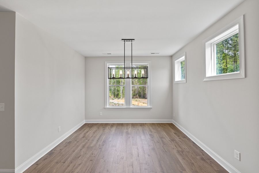 Representative unfurnished interior of a home built from the The Bradley by RobuckHomes in Baylee Ridge, Selma (Image 181). Representative unfurnished interior of a home built from the The Bradley by RobuckHomes in Baylee Ridge, Selma (Image 181).