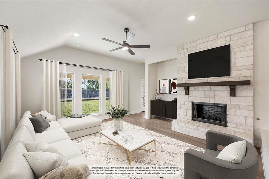 Furnished interior view inside a new home in Godley Ranch Classic, Godley (Image 11).